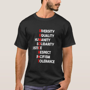 Camiseta Valores democráticos - termos democráticos - Democ