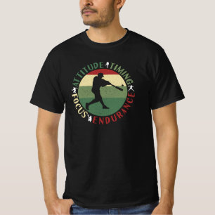 Camiseta Valores Motivacionais de Equipe de Beisebol