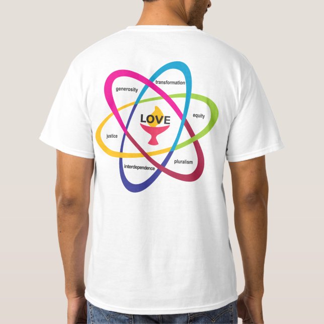 Camiseta Valores Partilhados Atom - Associ Universitário Un (Verso)