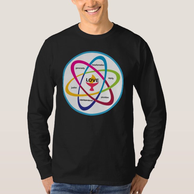 Camiseta Valores Partilhados Atom - Associ Universitário Un (Frente)