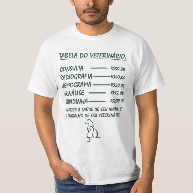 Camiseta Valorize o Veterinário (Frente)