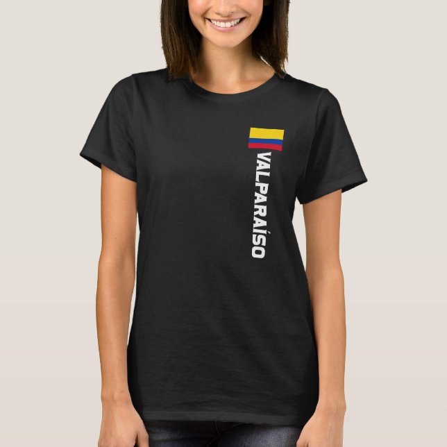 Camiseta Valparaíso Colômbia Por Homens Colombianos Mulhere (Frente)