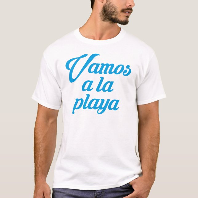 CAMISETA VAMOS A LA PLAYA (Frente)
