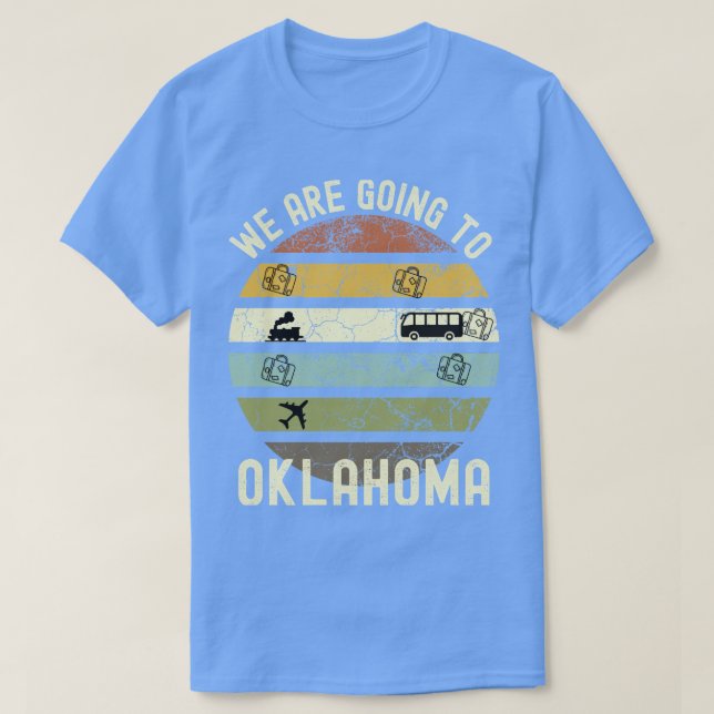 Camiseta Vamos A Oklahoma Family Trip Para Oklahoma R (Frente do Design)