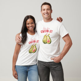 Camiseta Vamos Abraçar o Abacate Dia dos Namorados Engraçad