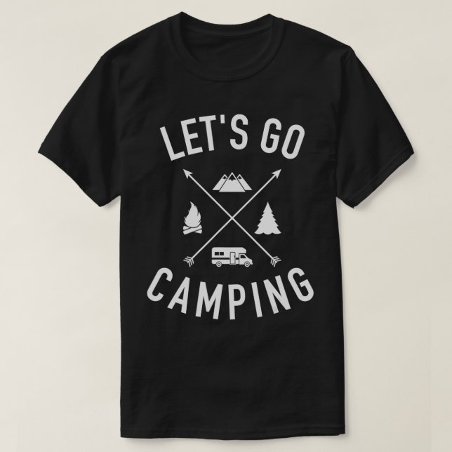 Camiseta Vamos acampando RV (Frente do Design)