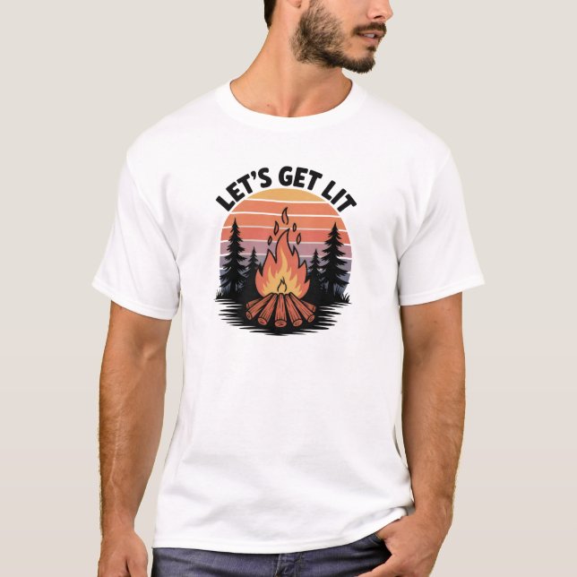 Camiseta Vamos Acampando T-Shirt (Frente)