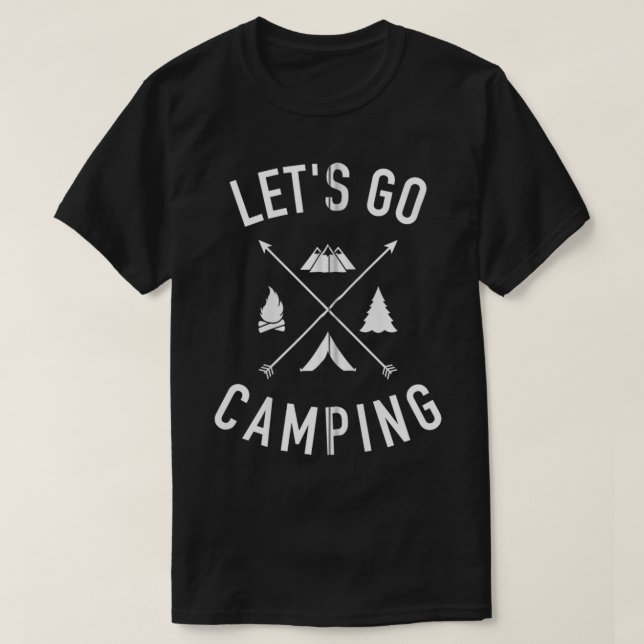 Camiseta Vamos acampando Zip (Frente do Design)