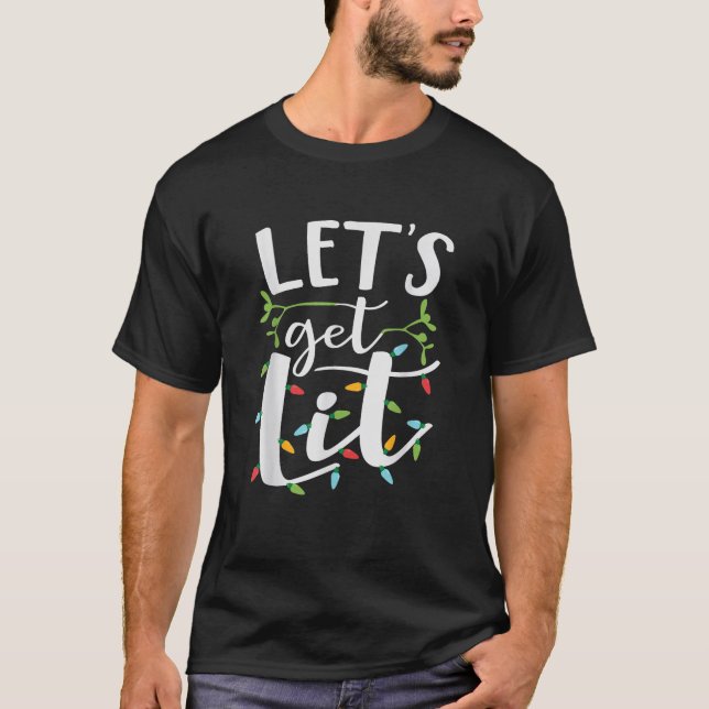 Camiseta Vamos acender as luzes de Natal (Frente)