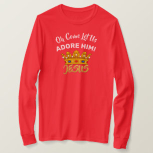 Camiseta Vamos Adorá-Lo Rei Jesus