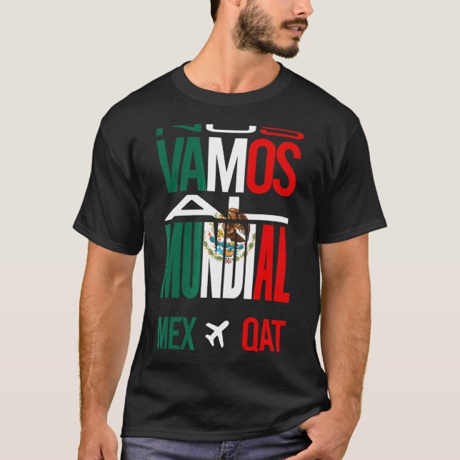 Camiseta Vamos Al Mundial México 2022 Orgulho Mexicano (Frente)