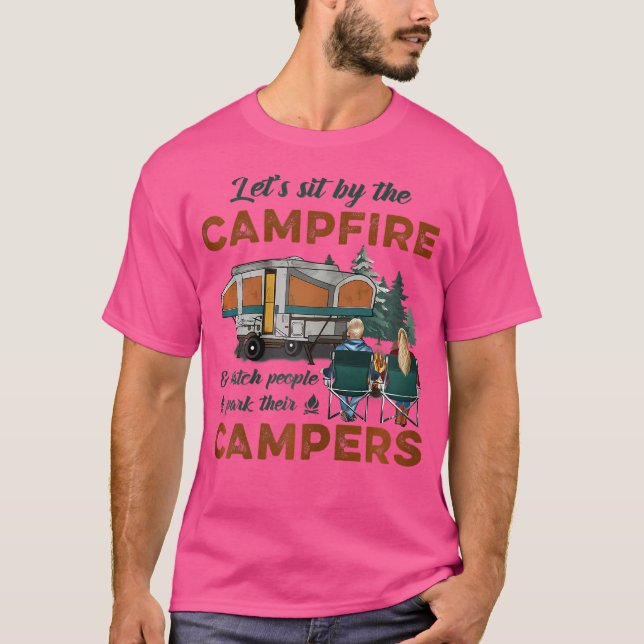 Camiseta Vamos Ao Lado De Campfire E Watch Pessoas Park (Frente)