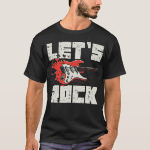 Camiseta Vamos ao Punk Rock Guitarrra Elétrica Legal Rocker