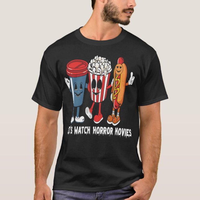 Camiseta Vamos assistir amigos do Horror Movives (Frente)