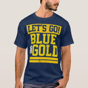Camiseta Vamos Azul, Dourado Equipe Favorita Cores Vintage 