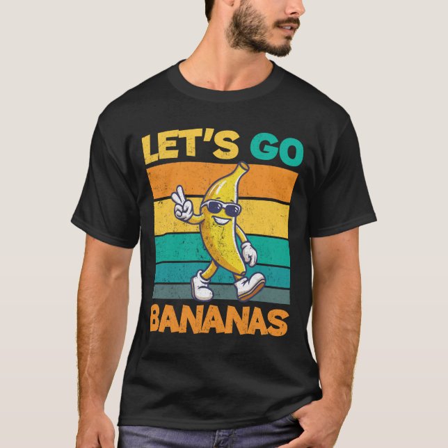 Camiseta Vamos Banana Retro Vintage Funny Legal Banana (Frente)