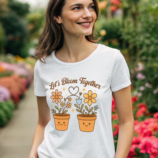 Camiseta Vamos Blogar Juntos - Amor às Plantas Bonitas (Criador carregado)