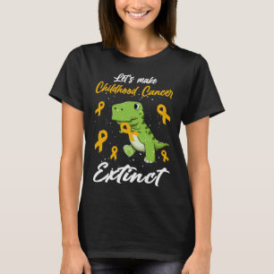 Camiseta Vamos Bonito Faz Cancer De Infância Sair T Rex Awa