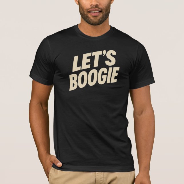 Camiseta Vamos Boogie - Dançando (Frente)