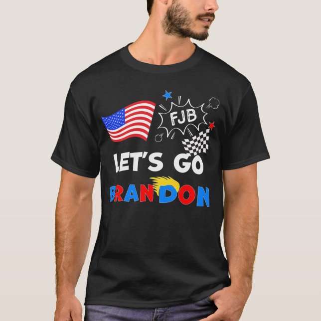 Camiseta VAMOS BRANDON COM O Cabelo (Frente)