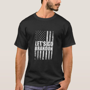 Camiseta Vamos Brandon Conservador Anti Liberal Bandeira do