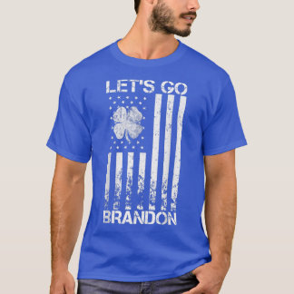 Camiseta Vamos Brandon Dia de São Patrício Irish American F