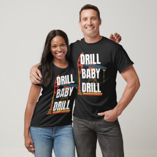 Camiseta Vamos Brandon, Drill Baby Drill, Linha De Tubagem