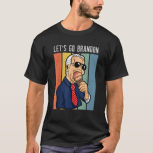 Camiseta Vamos Brandon Engraçado Sorvete Cone Meme Shirt