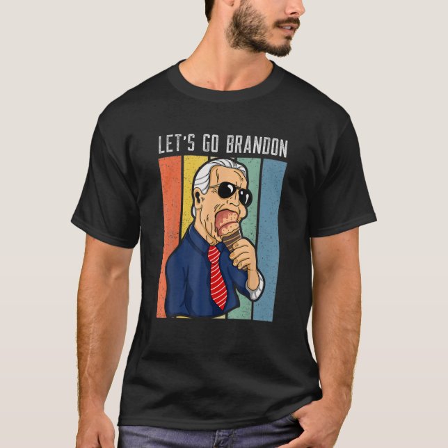 Camiseta Vamos Brandon Engraçado Sorvete Meme (Frente)