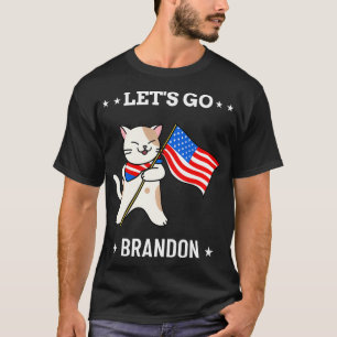 Camiseta Vamos Brandon Engraçado Vamos De Gato Vá Brandon