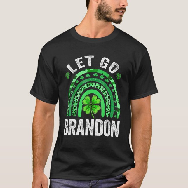 Camiseta Vamos Brandon Rainbow Rua Patrick Day Irish Shamr (Frente)