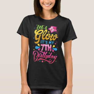 Camiseta Vamos Brilhante É a minha 7 de Aniversário Criança