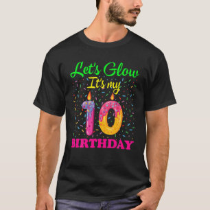 Camiseta Vamos Brilhante É o meu 10º Bday-Glow-Party-Sweet