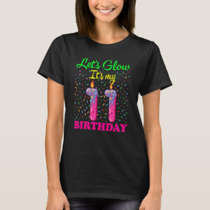 Camiseta Vamos Brilhante É o meu 11 Bday-Bday-Fofo-Doce