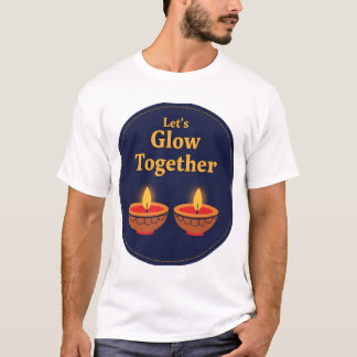 Camiseta Vamos Brilhar Juntos | Design Minimalista de Diwal