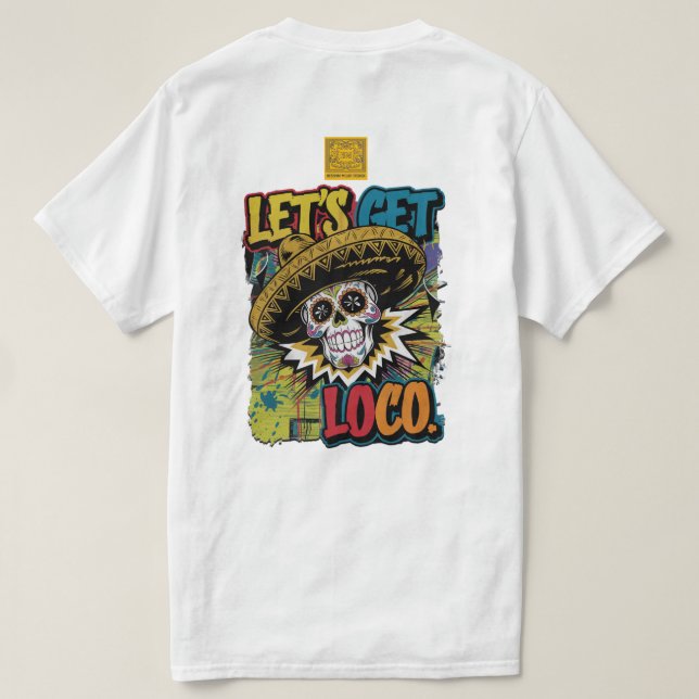 Camiseta Vamos buscar o Loco (Verso do Design)