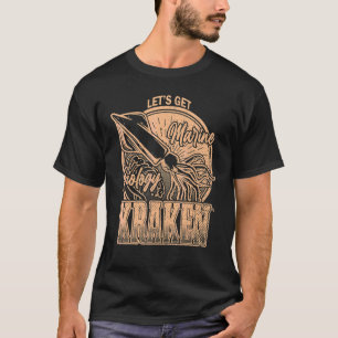 Camiseta Vamos Começar Kraken Lula Biólogo Marinho Mar Oc