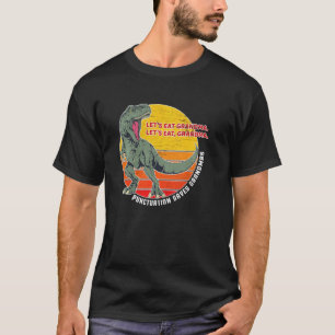 Camiseta Vamos Comer A Pontuação Engraçada Da Avó Salva Vid