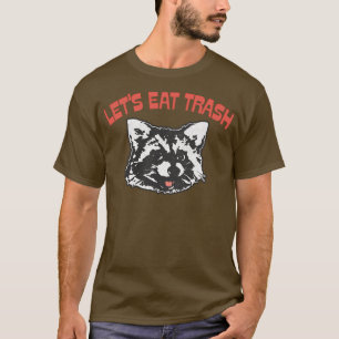 Camiseta Vamos Comer Bandido De Lixo Do Retro Raccoon