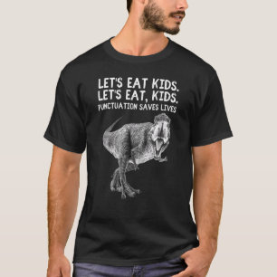 Camiseta Vamos Comer Crianças Pontuação Salva Vidas Camiset