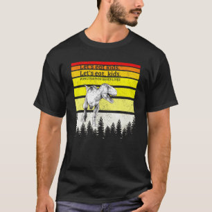 Camiseta Vamos Comer Crianças Pontuação Salva Vidas Gramáti