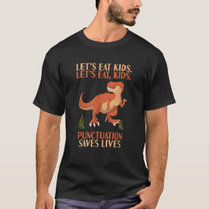 Camiseta Vamos Comer Pontuação Para Crianças Economiza Gram