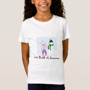 Camiseta Vamos Construir Um Boneco de Neve