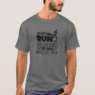 Camiseta Vamos Correr Com Perseverança A Marca De Corrida P