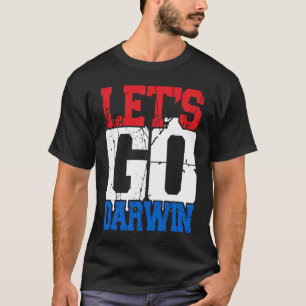 Camiseta Vamos Darwin Bandeira dos EUA Vintage Vamos Darwin