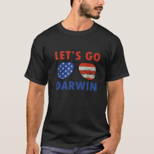 Camiseta Vamos Darwin Engraçada Mulheres Sarcásticas Home