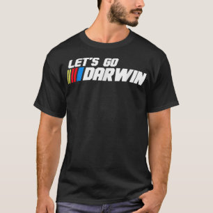Camiseta Vamos Darwin Engraçado Sarcástico Mulheres Homens