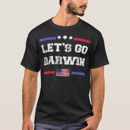 Camiseta Vamos Darwin Engraçado Sarcástico Mulheres Homens