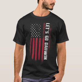 Camiseta Vamos Darwin Engraçado Sarcástico Mulheres Homens