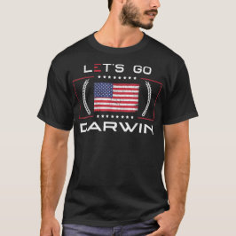 Camiseta Vamos Darwin Engraçado Sarcástico Mulheres Homens